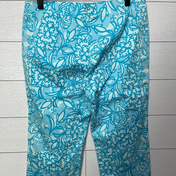 NWT Lilly Pulitzer Blue Cropped Pants Size 6 - Picture 2 of 10